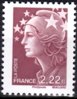 Stamp, Marianne & Europe, France,  , Women
