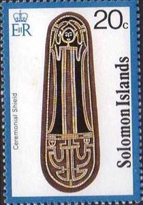 Stamp, Shield, Solomon Islands,  , Culture