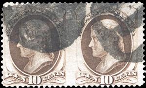 Se-tenant, Thomas Jefferson (1743-1826), third President of the U.S.A., United States of America,  , Famous People, Heads of State, Men, Politicians, Государственный деятель