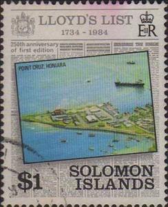 Stamp, Silwyn Range, Solomon Islands,  , Newspapers