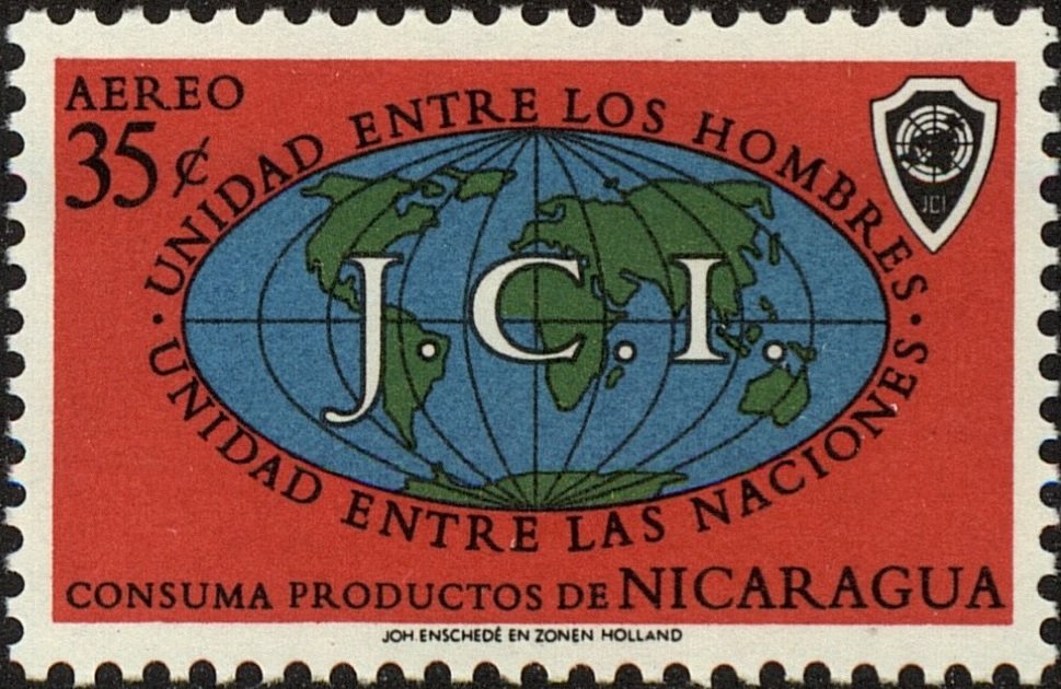 Globe with J.C.I.