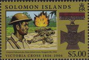 Stamp, Sukunaivalu, Solomon Islands,  , Medals and Marks of Honour, Second World War