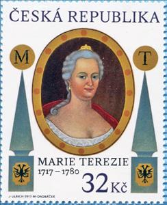 Stamp, Maria Theresa, Czech Republic,  , Famous People, Queens, Royalty, Women