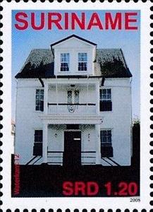 Stamp, Paramaribo Houses, Suriname,  , Architecture, Buildings