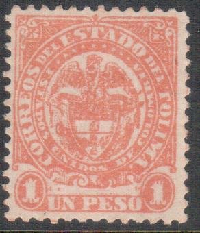 Stamp, Coat of arms, Colombia,  , Animals (Fauna), Birds, Birds of Prey, Coats of Arms, Heraldic Animals, Vultures