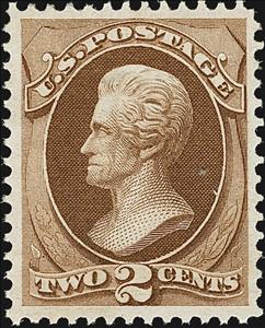 Stamp, Andrew Jackson (1767-1845), seventh President of the U.S.A., United States of America,  , Famous People, Heads of State, Men, Politicians, Государственный деятель