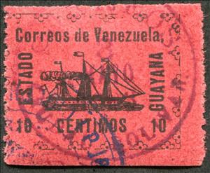 Stamp, Revolutionary Steamship "Ban-Righ"; ESTADO GUYANA, Venezuela,  , Ships
