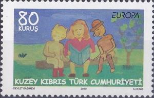 Stamp, Europa (C.E.P.T.) 2010 - Children's Books, Northern Cyprus,  , C.E.P.T. / Europe