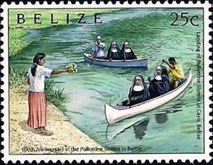 Stamp, Pallotine Sisters of Belize, 100th Anniv., Belize,  