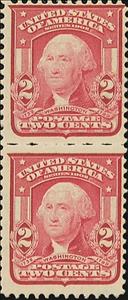 Se-tenant, George Washington (1732-1799), first President of the U.S.A., United States of America,  , Famous People, Heads of State, Men, Politicians, Государственный деятель