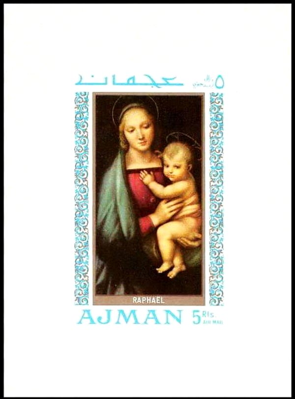 Madonna with child, by Raphael