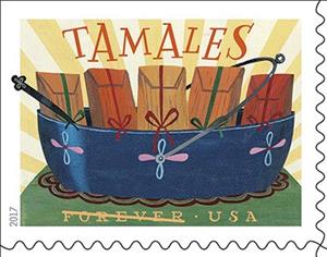 Stamp, Delicioso - Tamales, United States of America,  , Food, Gastronomy