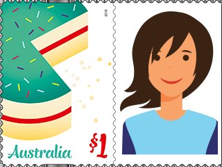 Se-tenant, Cake, Australia,  , Art, Candy, Greetings, Special Occasions
