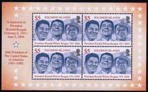 Mini Sheet, Minisheet, Solomon Islands,  , Actors, Famous People