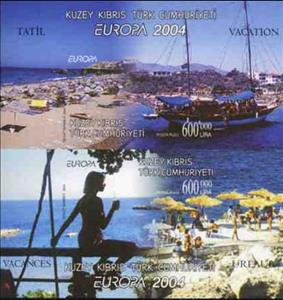 Souvenir Sheet, Europa C.E.P.T. (2004) - Holidays, Northern Cyprus,  , C.E.P.T. / Europe