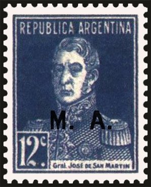José Francisco de San Martín (1778-1850), ovpt. “M.A.”