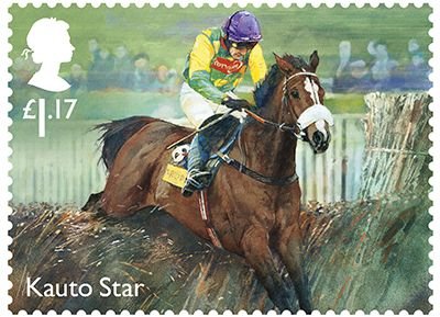 Stamp, Kauto Star, United Kingdom of Great Britain & Northern Ireland,  , Animals (Fauna), Equestrianism and horse riding, Horses, Mammals