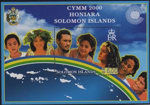 Souvenir Sheet, CYMM minisheet, Solomon Islands,  , Children, Men, Women