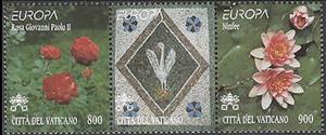 Se-tenant, Europa (C.E.P.T.), Vatican City,  , C.E.P.T. / Europe, Plants (Flora)