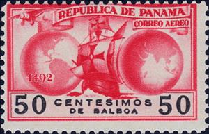 Stamp, Columbus (Air Mail), Cinderellas,  , Aircraft, Globes, Sailing Ships