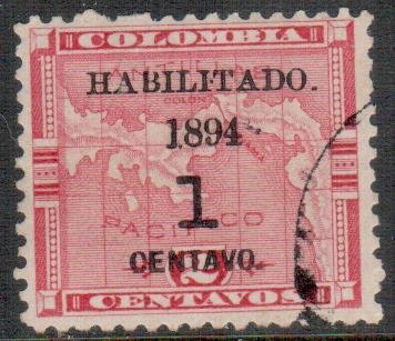 Map of the Panama (overprint)