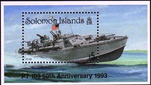 Souvenir Sheet, PT 109 minisheet, Solomon Islands,  , Ships, Warships