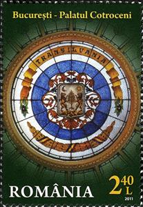 Stamp, Coat of Arms of Transylvania, Romania,  