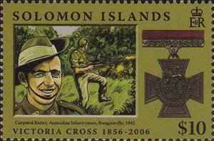 Stamp, Rattey, Solomon Islands,  , Medals and Marks of Honour, Second World War