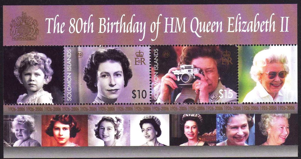 QEII 80th minisheet