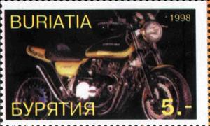Stamp, Motorcycles, Cinderellas,  , Motors