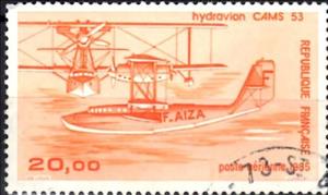 Stamp, CAMS 53 seaplanes, France,  