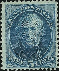 Stamp, Zachary Taylor (1784-1850), 12th President of the U.S.A., United States of America,  , Famous People, Heads of State, Men, Military Officers, Politicians, Государственный деятель