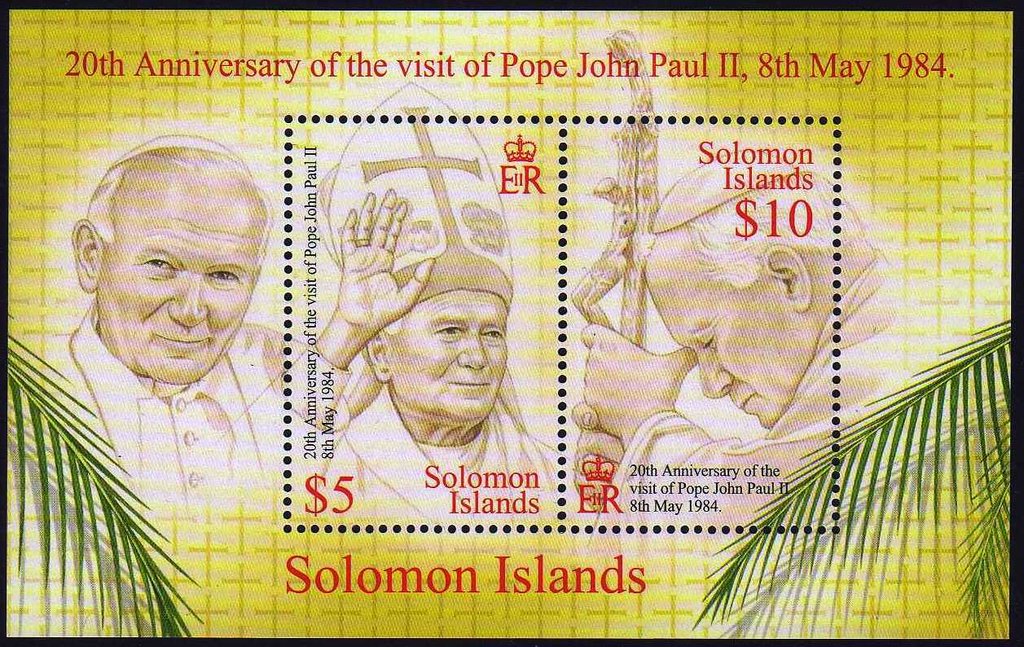 Pope John Paul II minisheet