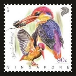 Stamp, Kingfishers, Singapore,  , Animals (Fauna), Birds, Kingfishers