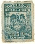 Stamp, Coat of Arms of Colombia, Colombia,  , Coats of Arms