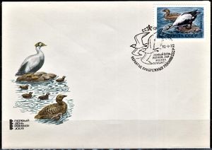 First Day Cover, Somateria fischeri, Soviet Union, USSR,  , Birds