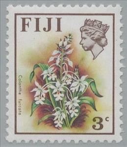 Stamp, Calanthe furcata, Fiji,  , Orchids, Plants (Flora)
