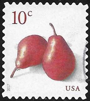 Stamp, Pears - from booklet of 20, United States of America,  , Fruits, Plants (Flora)