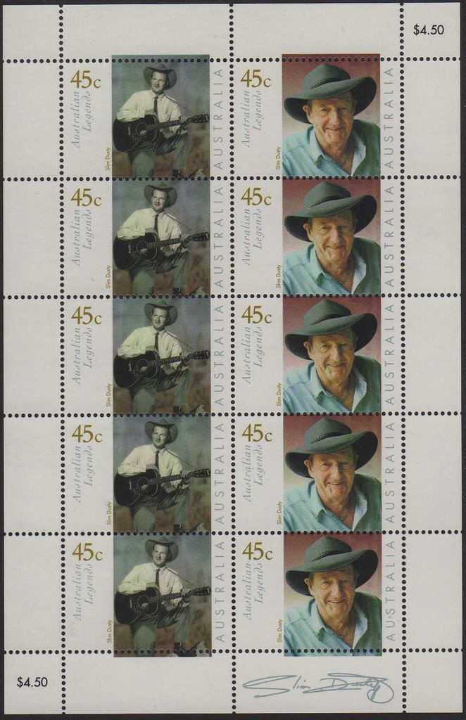 Slim Dusty sheetlet