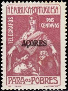 Stamp, For the poors, Azores,  , Charity