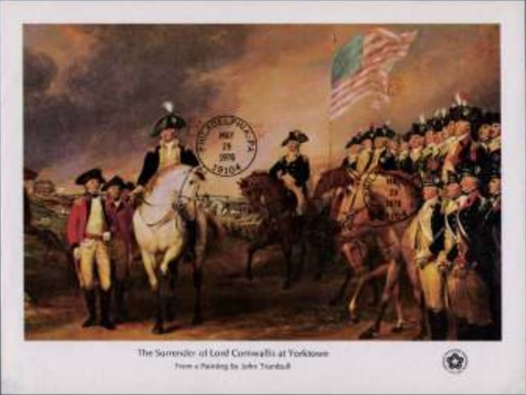 Surrender of Cornwallis at Yorktown, by John Trumbull