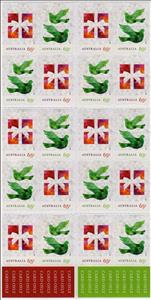 Booklet, Self Adhesive Booklet (20 X 65c), Australia,  , Christmas, Stylized Animals