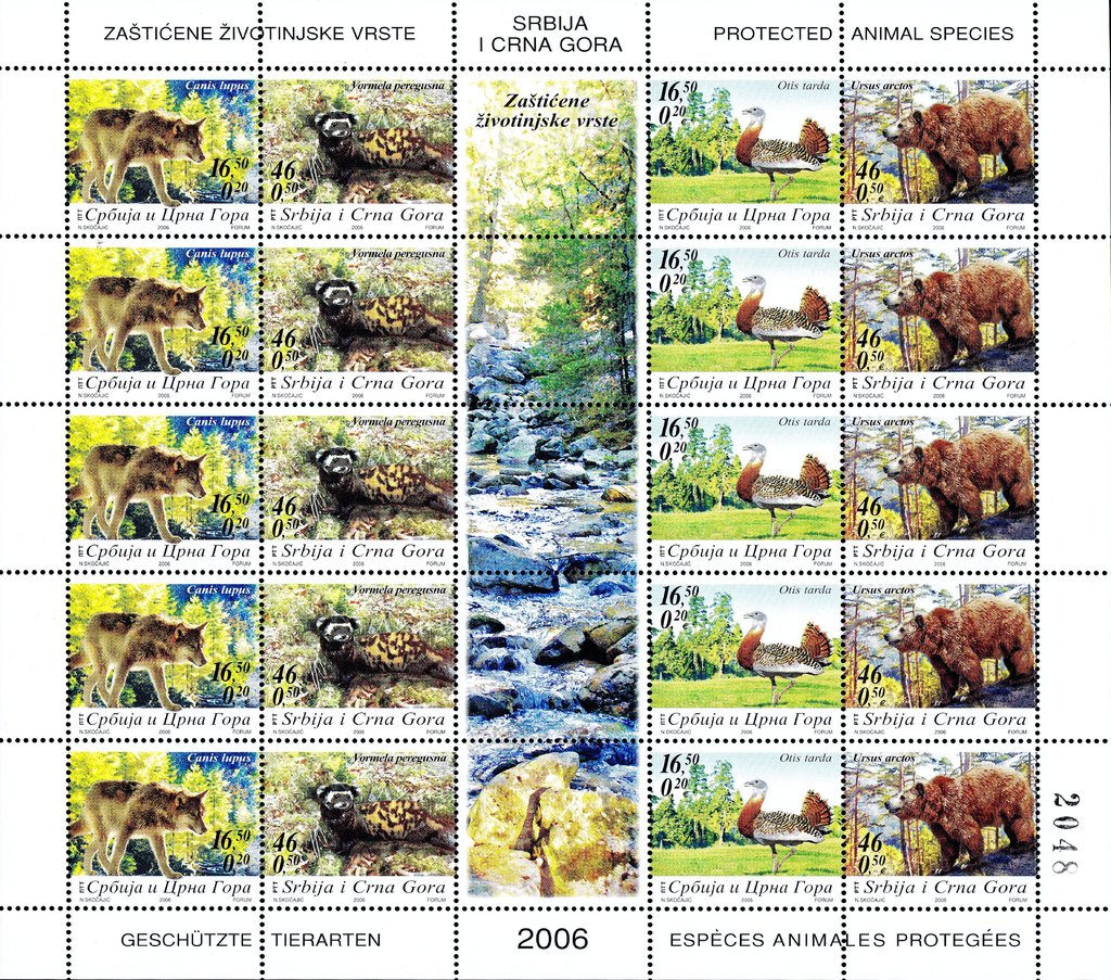 Protected animal species 2006