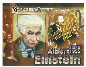 Souvenir Sheet, Albert Einstein (1879-1955), Antigua and Barbuda,  