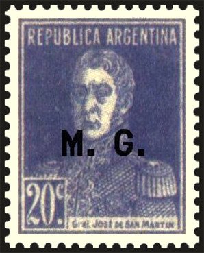 José Francisco de San Martín (1778-1850), ovpt. “M.G.”