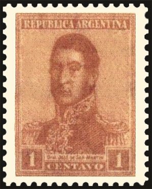 Stamp, José Francisco de San Martín (1778-1850), Argentina,  , Famous People, Freedom Fighters, Generals, Heroes, Men, Revolutions