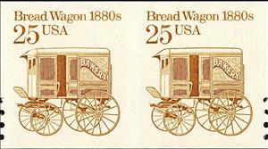 Se-tenant, Bread Wagon, United States of America,  , Public Transport, Transport, Vehicles