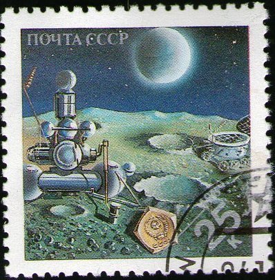 Unmanned Soviet probe on the Moon