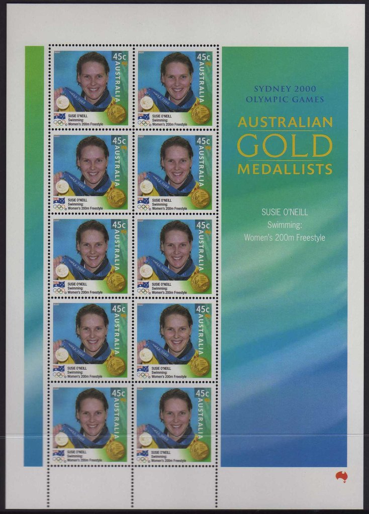 Susie O'Neill offset minisheet