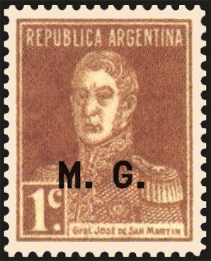 José Francisco de San Martín (1778-1850), ovpt. “M.G.”
